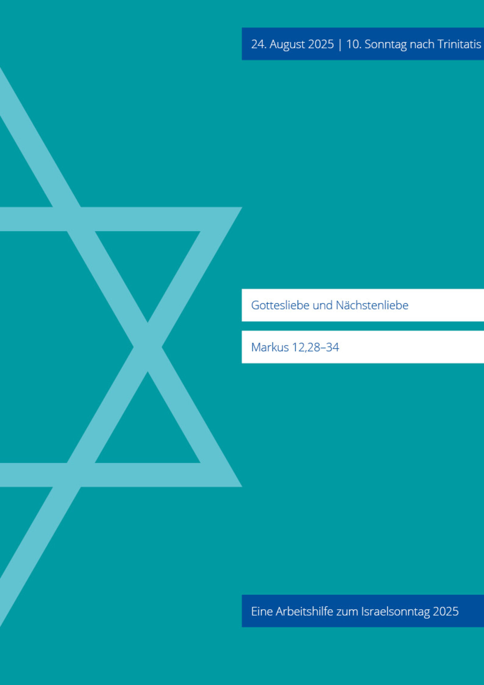 Bild Arbeitshilfe zum Israelsonntag 2025