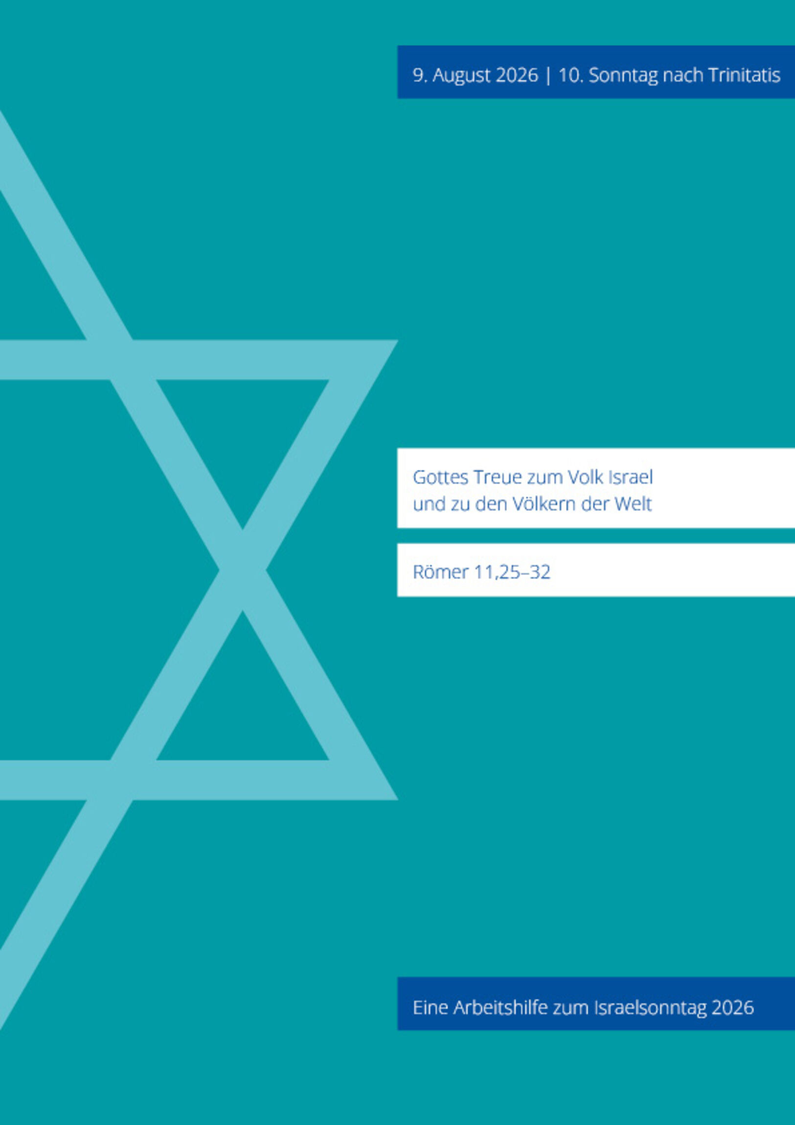 Titelblatt AH zum Israelsonntag 2026