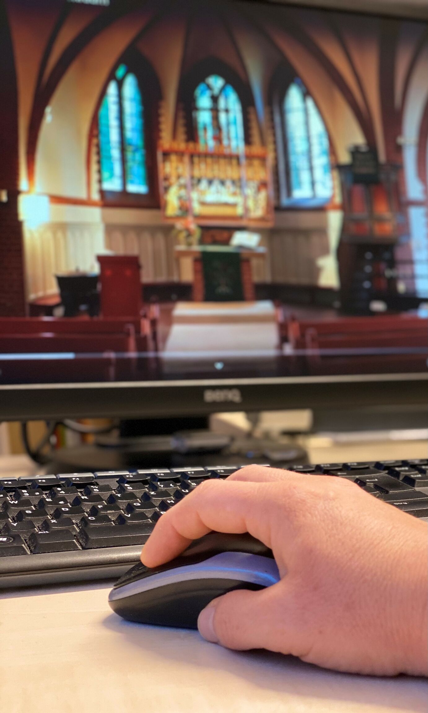Kirchen digital erleben. Foto: Antje Wachtmann/HkD