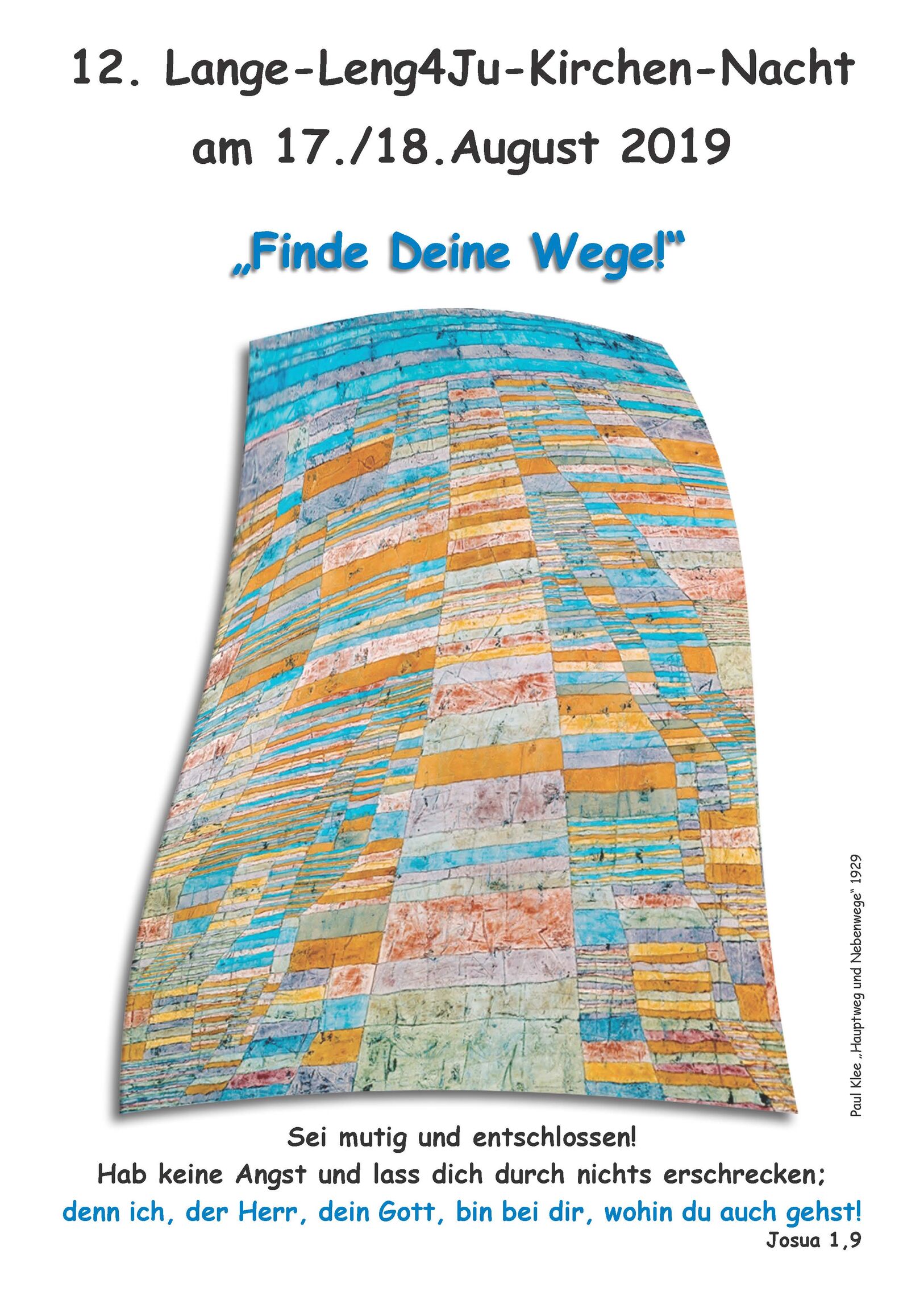 Plakat zur 12. Lange-Leng4Ju-Kirchen-Nacht   