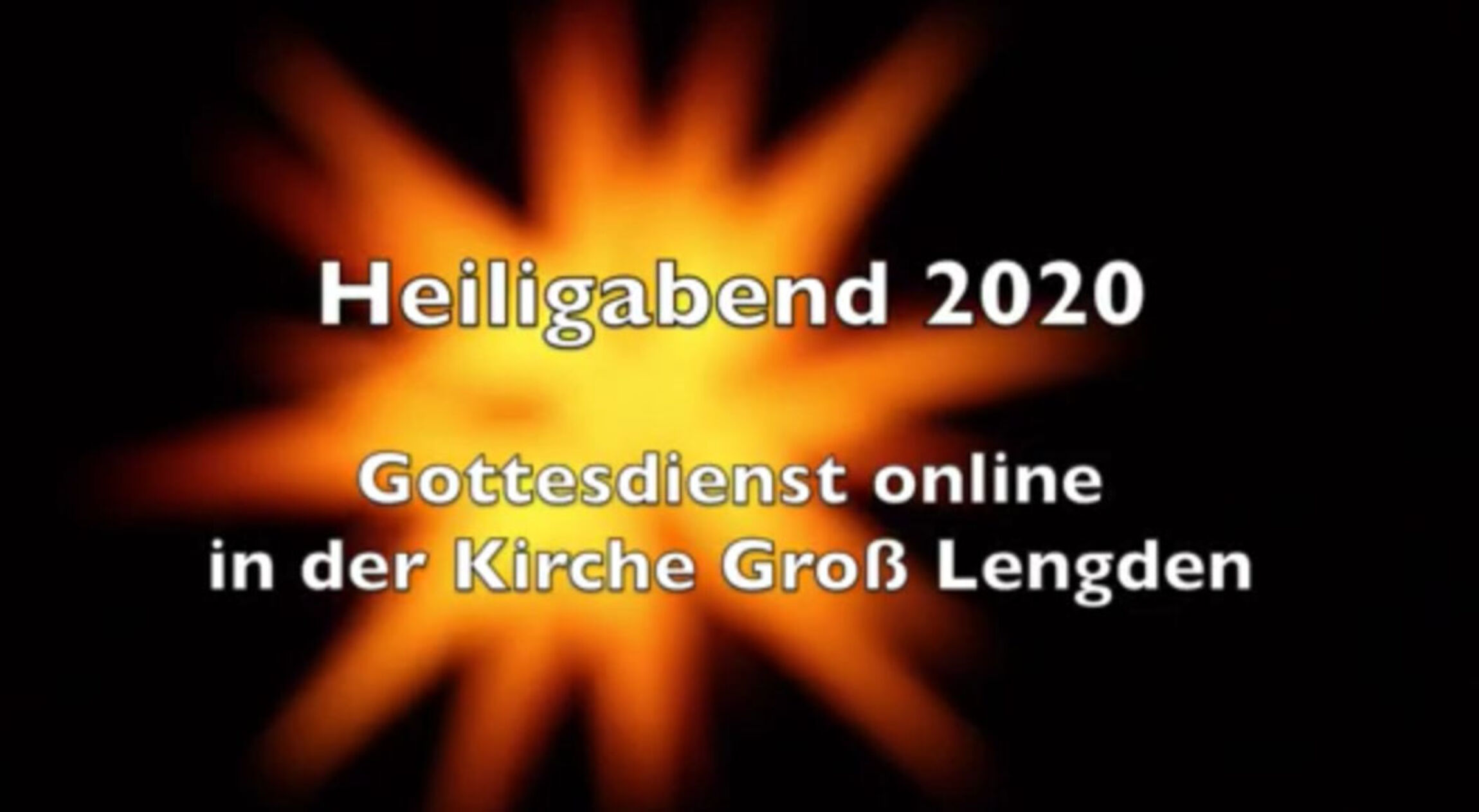Gottesdienst zum Heiligen Abend
