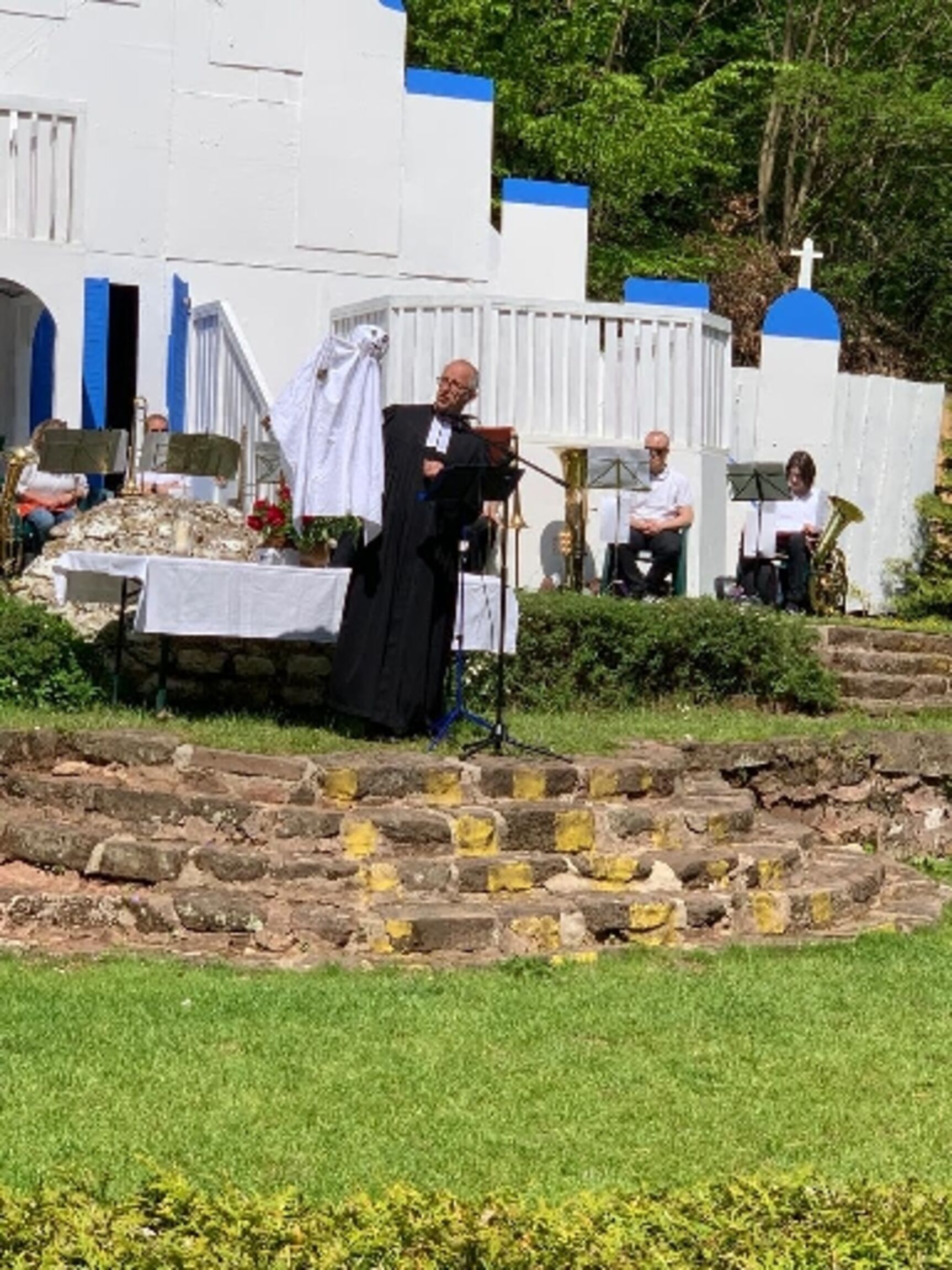 Pastor Opitz mit dem "Geist für Innovation" (Foto: M. Stietenroth) 