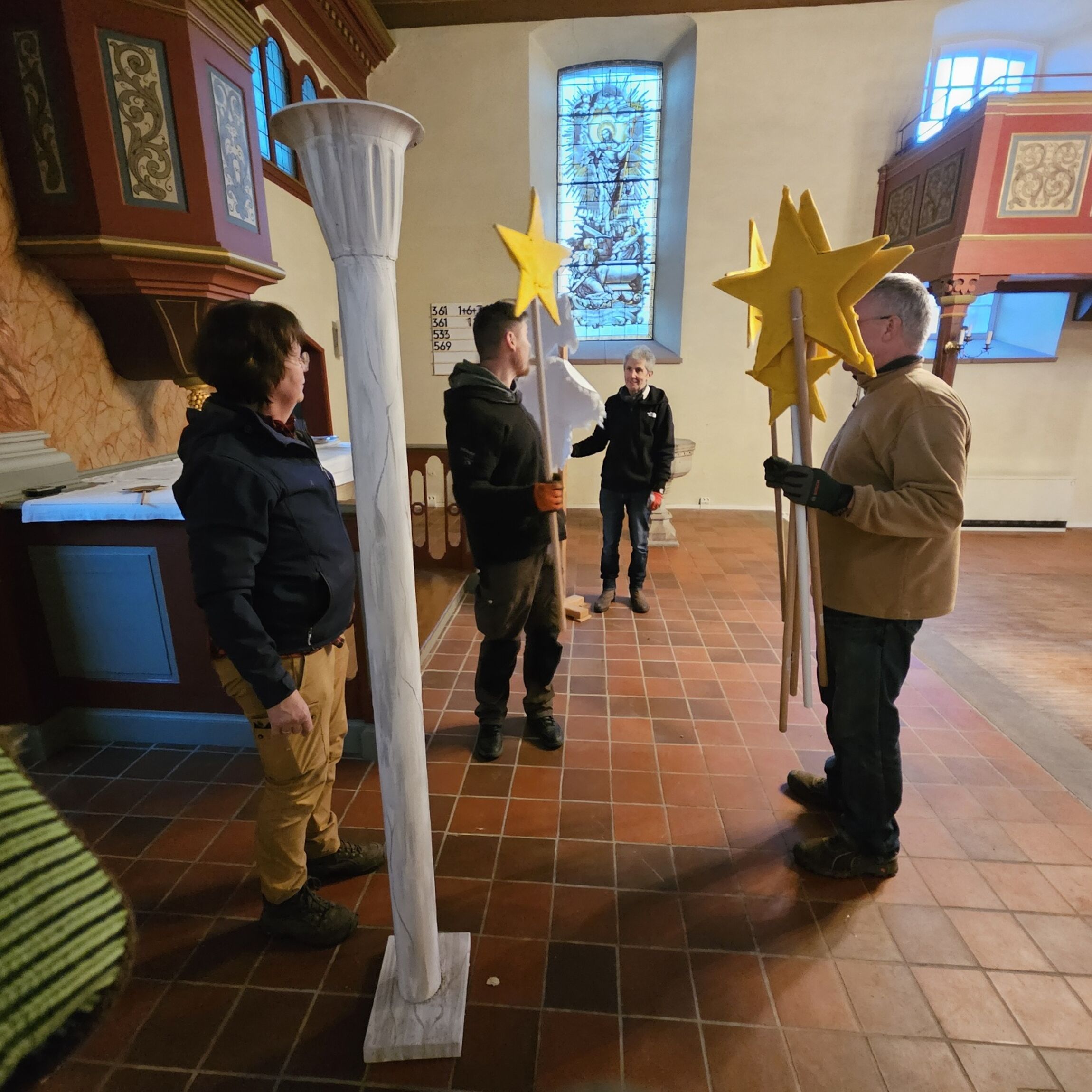 Nein, keine  Sternsinger (Foto: L. Heinke)