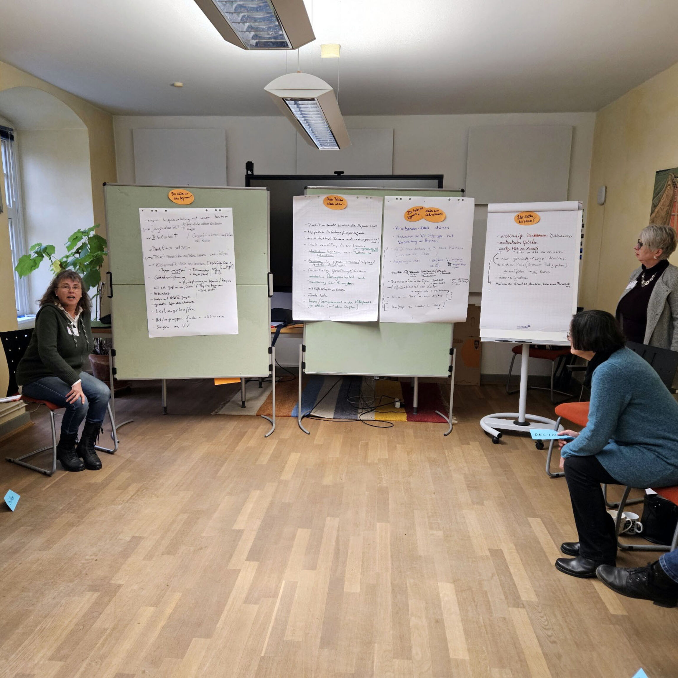 Besprechung der Ergebnisse (Foto: L. Heinke)