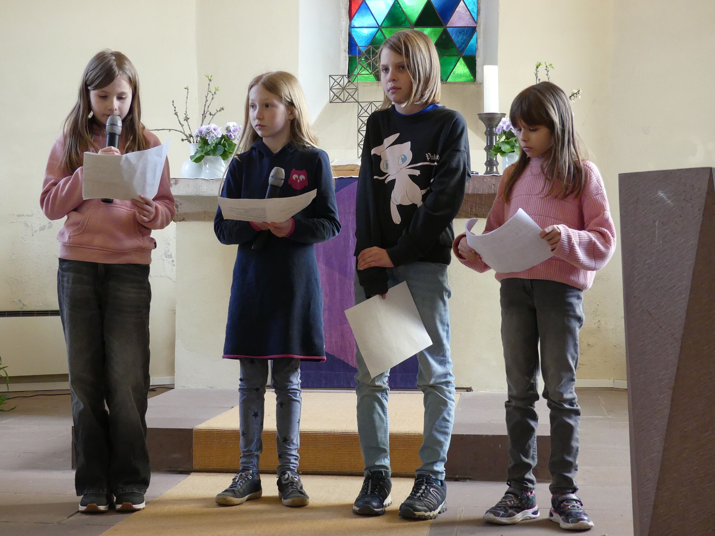Szenische Lesung durch die Kinder (Foto: A. Wagner)