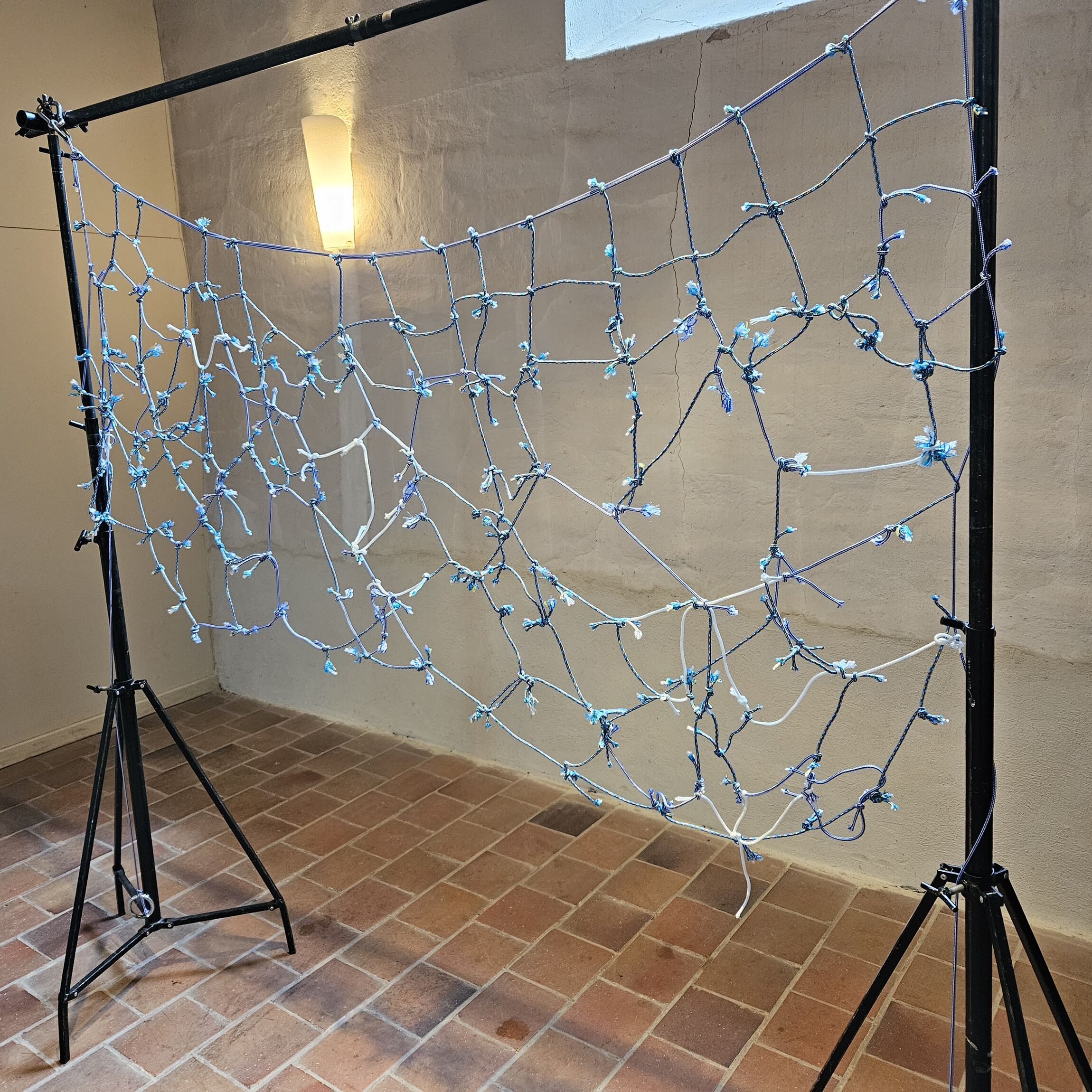 In vieler Hinsicht symbolträchtig: das neu entstandene Netz (Foto: L. Heinke)