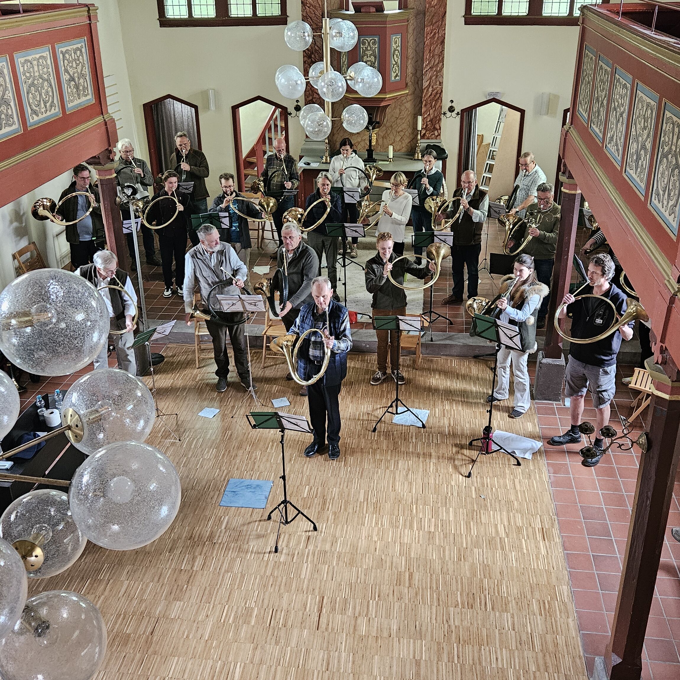 Üben, Üben, Üben (Foto: L. Heinke)