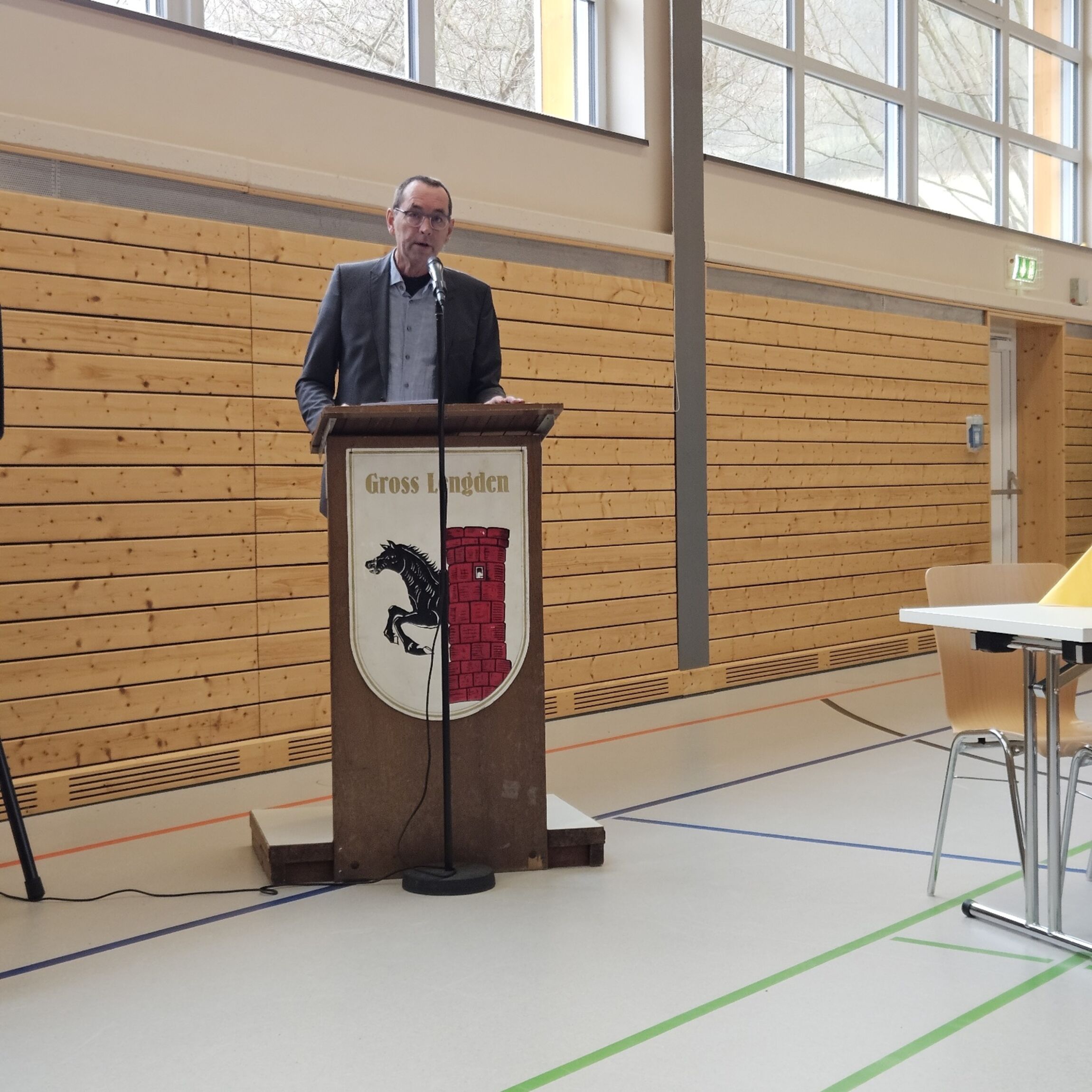 Ortsbürgermeister Klingelhöfer (Foto: L. Heinke)