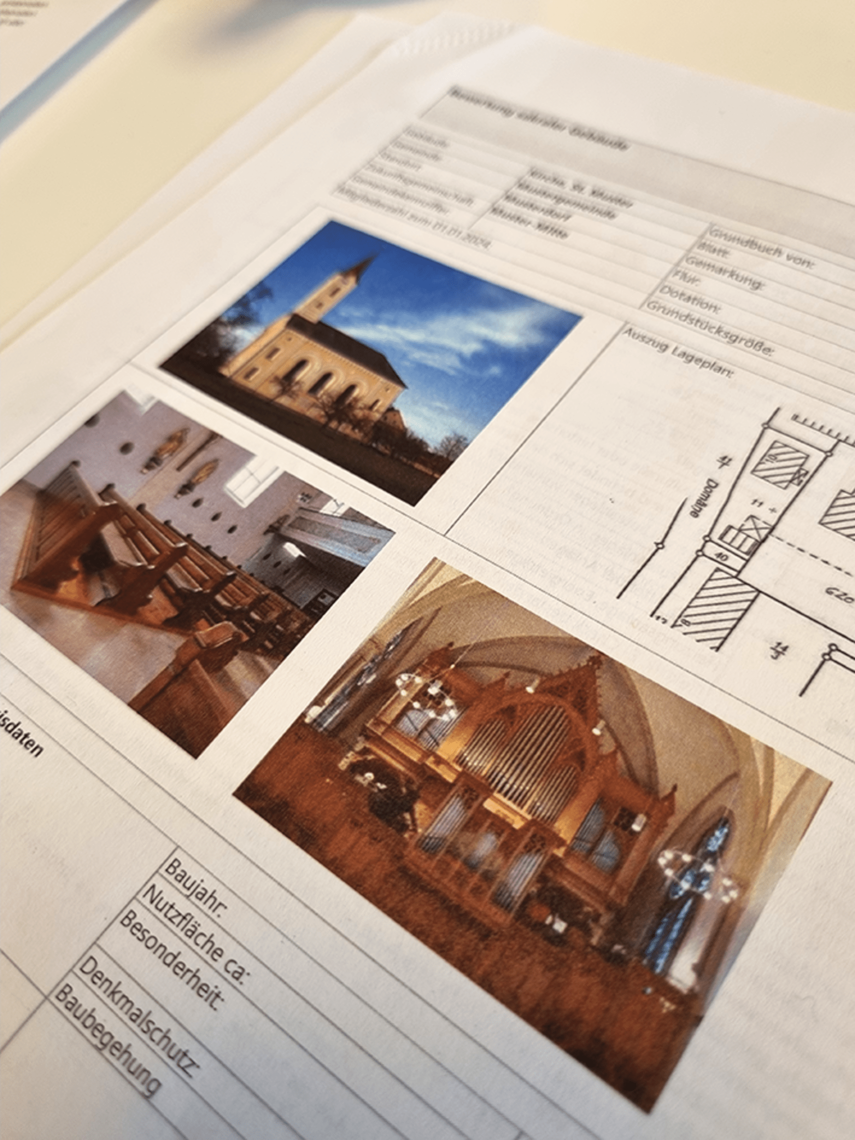 Kategorisierung der Gebäude im Kirchenkreis nach einem Punktesystem, Foto: Hueske