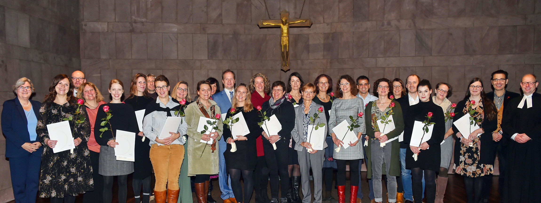 25 Lehrkräfte erhielten ihre Vokation für das Fach Evangelische Religion. Foto: Matthias Weber/RPI