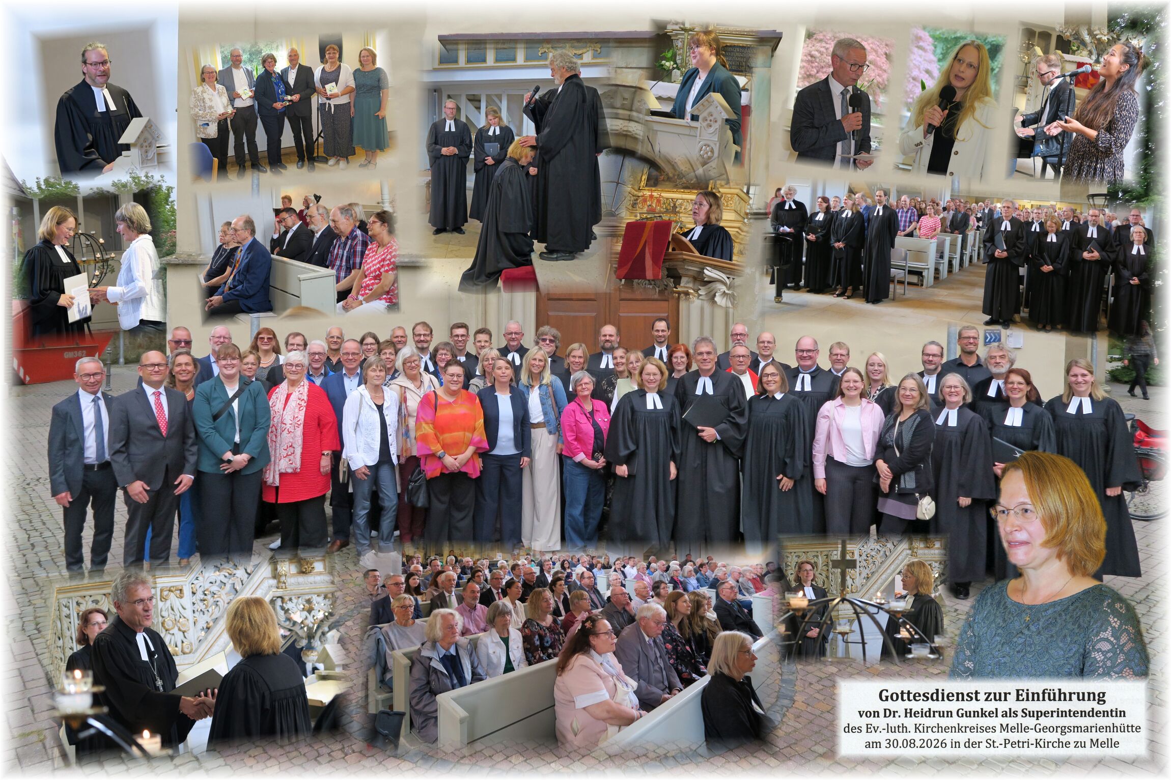 Collage Einführung Superintendentin Dr. Heidrun Gunkel 30.08.2026