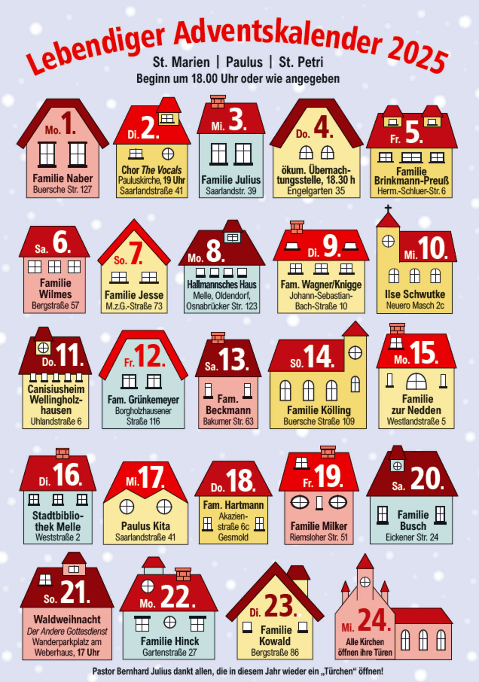 Lebendiger Adventskalender 2025