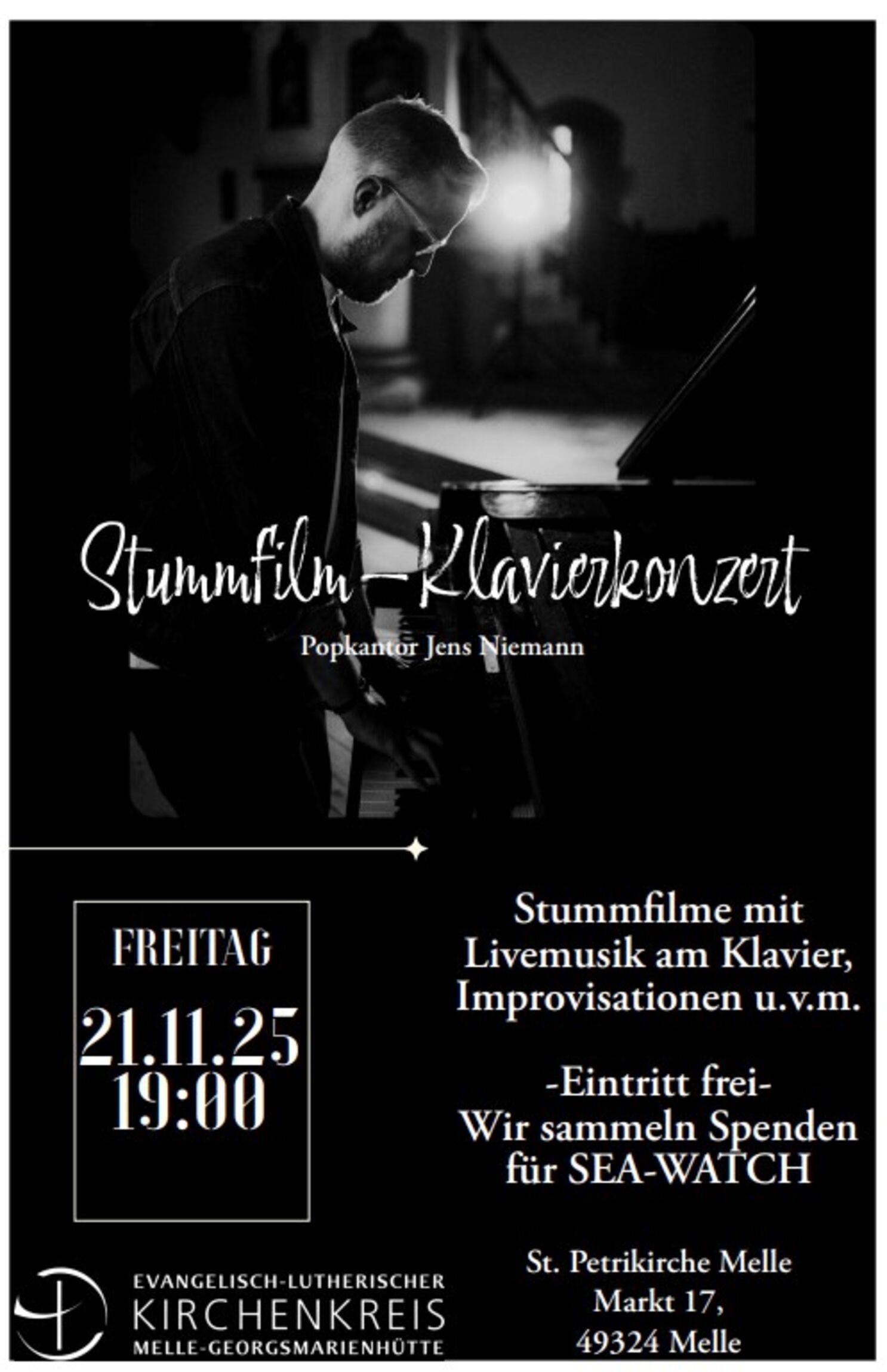 Plakat Benefizkonzert Seenotrettung