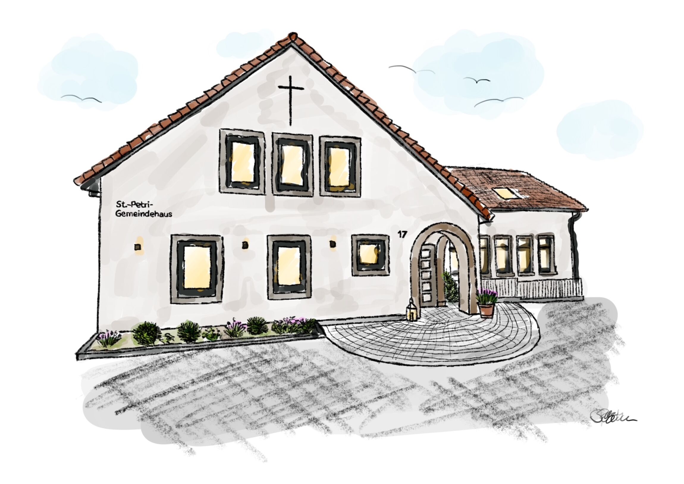 St.-Petri-Gemeindehaus - Frontansicht