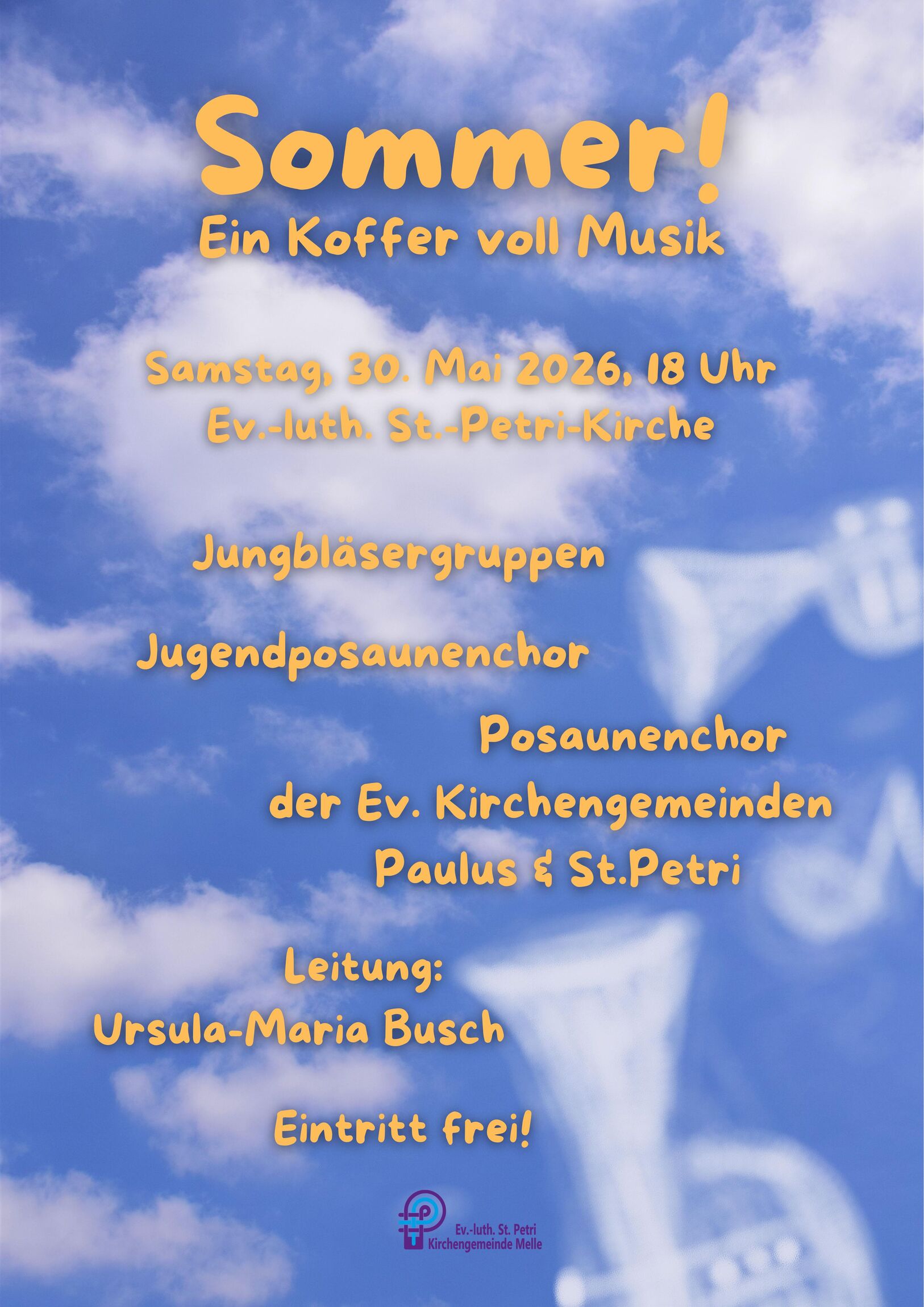 Plakat Bläserkonzert Sommer 2026