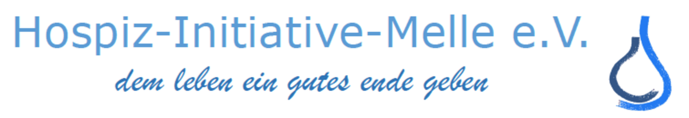 Logo Hospizinitiative Melle mit Motto