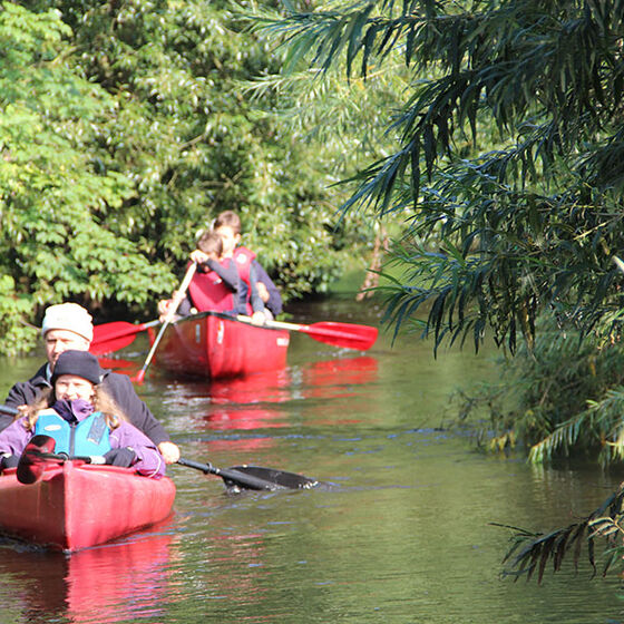 Paddeln auf der Örtze bei Papa „on tour“