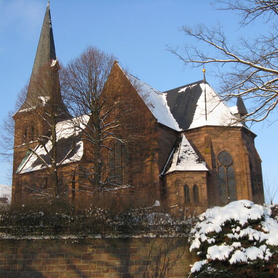 Haller Kirche im Winter