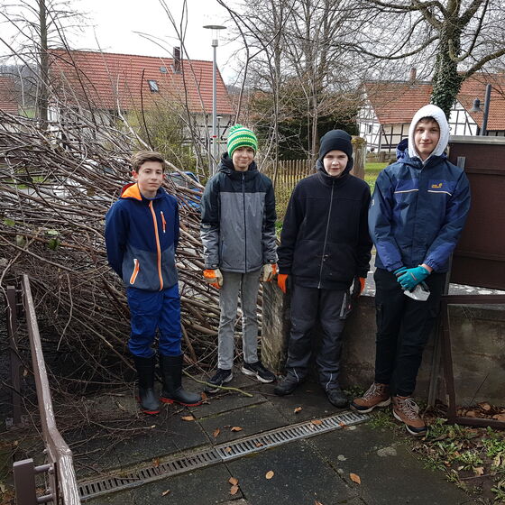Linus Markgräfe, Hannes Weberschock, Laurenz Fette, Moritz Wächter – Danke für die Hilfe