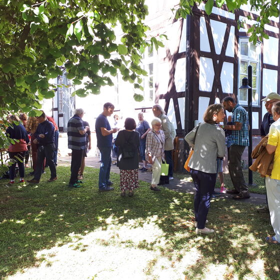 Zeit für Gespräche (Foto: K. + H. Herrmann)