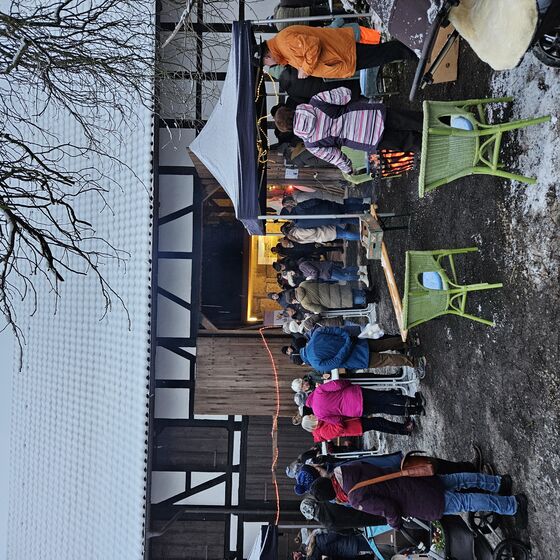 Zeit für Gespräche (Foto: R. Kreide)