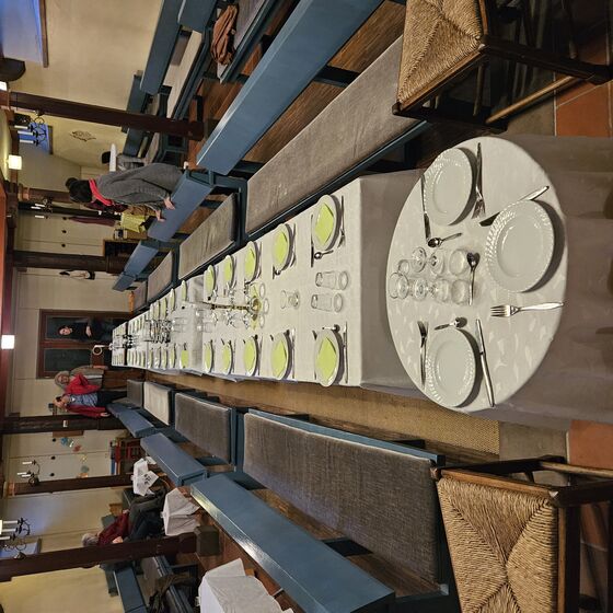 Am Abend vorher: die Vorbereitungen sind abgeschlossen (Foto: L. Heinke)