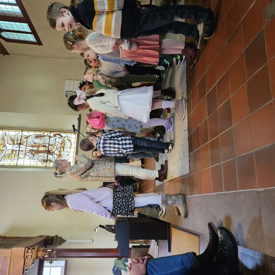 Fertig für das erste Lied (Foto: L. Heinke)