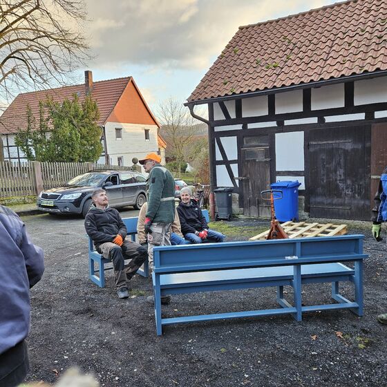Stau beim Einlagern und willkommene Pause (Foto: L. Heinke)