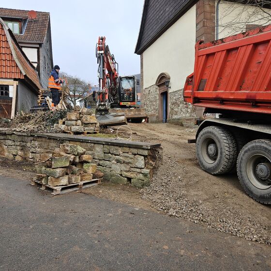 Die Treppe ist auch weg 6.2.2025 (Foto: L. Heinke)