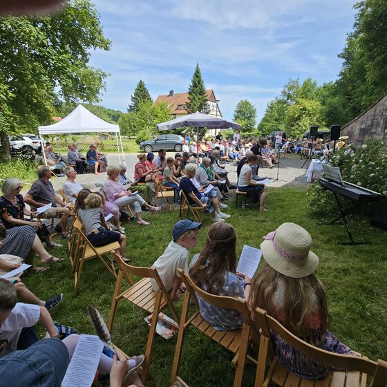 Eingangsmusik (Foto: L. Heinke)