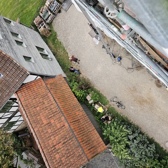 Ganz schön hoch schon (Foto: L. Heinke)