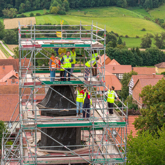 Wie viele Leitern noch? (Foto: M. Falck)