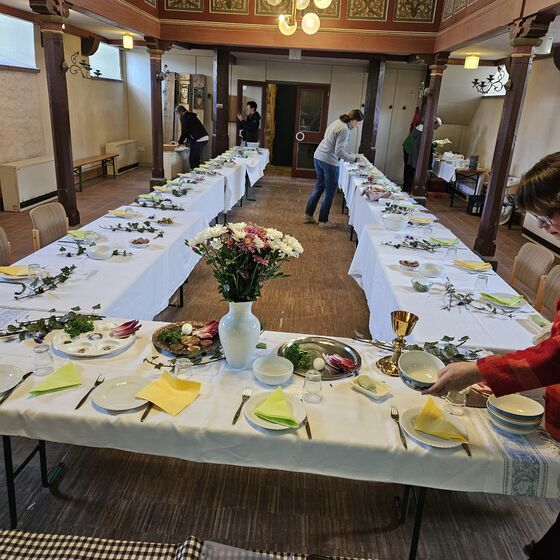 Die letzten Vorbereitungen (Foto:L. Heinke)