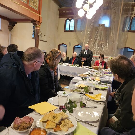 Dr. Uhlhorn leitete den Gottesdienst (Foto: L. Heinke)