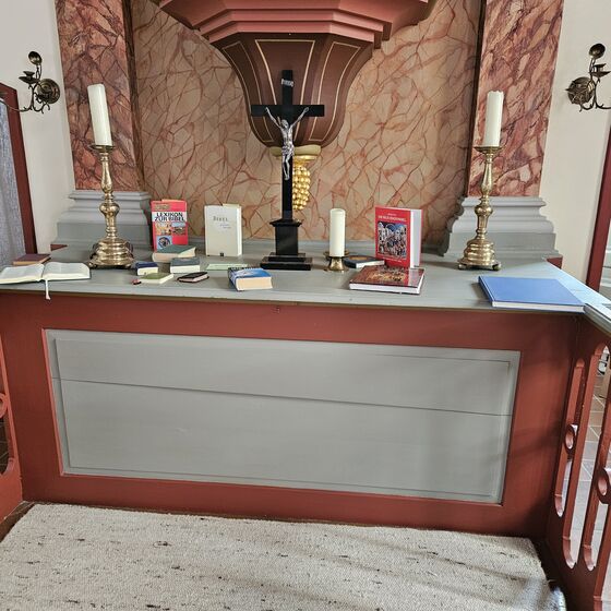 Station "Verschiedenen Übersetzungen der Bibel" (Foto: L. Heinke) 
