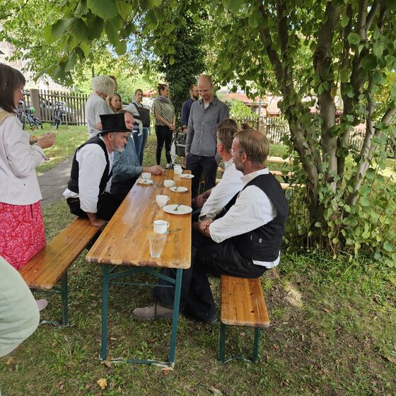 Fachleute unter sich (Foto: L. Heinke)