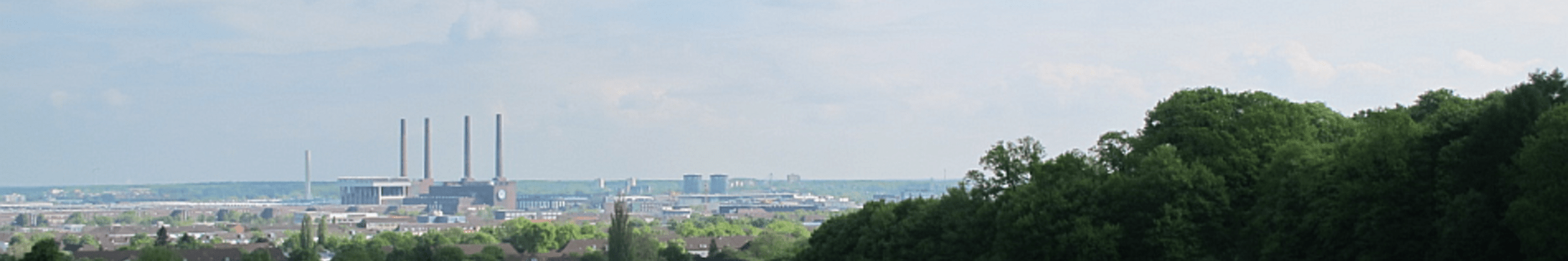 Wolfsburg vom Klieversberg aus gesehen