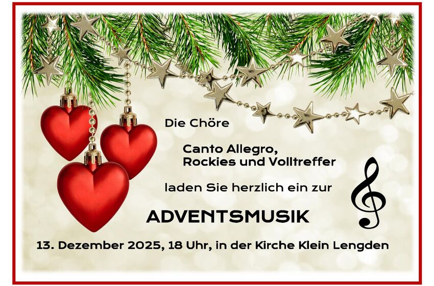 Adventskonzert (Entwurf: L. Forward)