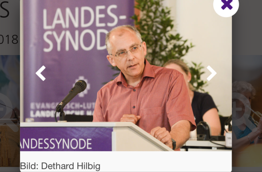 Superintendent Berndt in Landessynode gewählt. Foto Dethard Hilbig