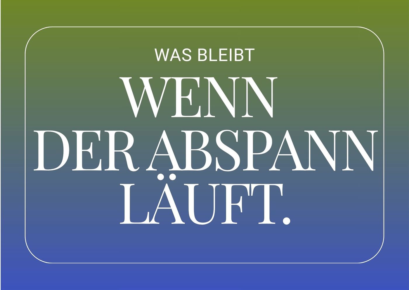 Abspann