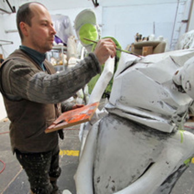 Klaus Effern im Atelier